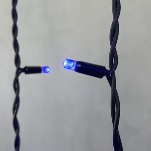 Светодиодная бахрома Legoled 3.2*0.9 м, 168 синих LED, черный КАУЧУК, соединяемая, IP54 BEAUTY LED фото 2
