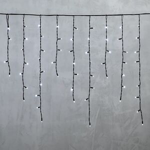 Светодиодная бахрома Legoled 3.2*0.9 м, 168 холодных белых LED, черный КАУЧУК, соединяемая, IP54 BEAUTY LED фото 5