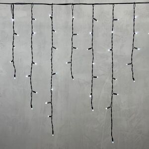 Светодиодная бахрома Legoled 3.2*0.9 м, 168 холодных белых LED, черный КАУЧУК, соединяемая, IP54 BEAUTY LED фото 4