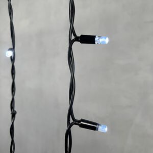 Светодиодная бахрома Legoled 3.2*0.9 м, 168 холодных белых LED, черный КАУЧУК, соединяемая, IP54 BEAUTY LED фото 2