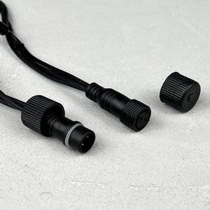 Светодиодная бахрома Legoled 3.2*0.9 м, 168 холодных белых LED, черный КАУЧУК, соединяемая, IP54 BEAUTY LED фото 7