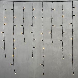 Светодиодная бахрома Legoled 3.2*0.9 м, 168 теплых белых LED, черный КАУЧУК, соединяемая, IP54 BEAUTY LED фото 5