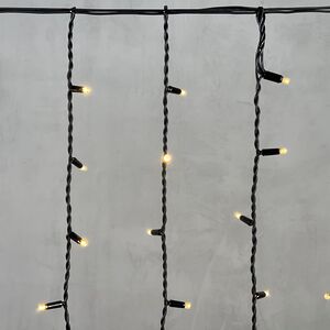 Светодиодная бахрома Legoled 3.2*0.9 м, 168 теплых белых LED, черный КАУЧУК, соединяемая, IP54 BEAUTY LED фото 4