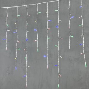 Светодиодная бахрома Legoled 3.2*0.9 м, 168 разноцветных LED, белый КАУЧУК, соединяемая, IP54 BEAUTY LED фото 7