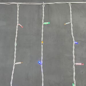 Светодиодная бахрома Legoled 3.2*0.9 м, 168 разноцветных LED, белый КАУЧУК, соединяемая, IP54 BEAUTY LED фото 5