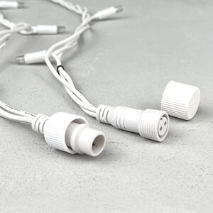 Светодиодная бахрома Legoled 3.2*0.9 м, 168 холодных белых LED, белый КАУЧУК, соединяемая, IP54 BEAUTY LED фото 7