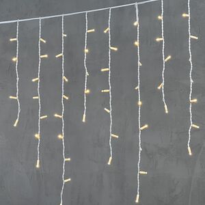 Светодиодная бахрома Legoled 3.2*0.9 м, 168 теплых белых LED, белый КАУЧУК, соединяемая, IP54 BEAUTY LED фото 4