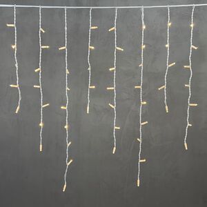 Светодиодная бахрома Legoled 3.2*0.9 м, 168 теплых белых LED, белый КАУЧУК, соединяемая, IP54 BEAUTY LED фото 6