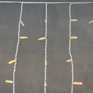 Светодиодная бахрома Legoled 3.2*0.9 м, 168 теплых белых LED, белый КАУЧУК, соединяемая, IP54 BEAUTY LED фото 5