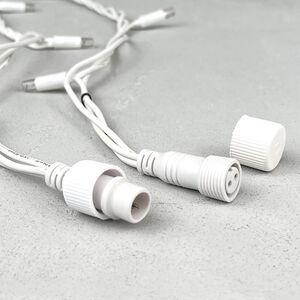 Светодиодная бахрома Legoled 3.2*0.9 м, 168 теплых белых LED, белый КАУЧУК, соединяемая, IP54 BEAUTY LED фото 7