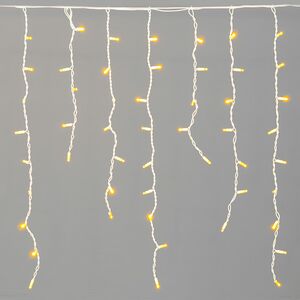 Светодиодная бахрома Legoled 3.2*0.9 м, 168 желтых LED, белый КАУЧУК, соединяемая, IP54 BEAUTY LED фото 8