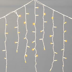 Светодиодная бахрома Legoled 3.2*0.9 м, 168 желтых LED, белый КАУЧУК, соединяемая, IP54 BEAUTY LED фото 6
