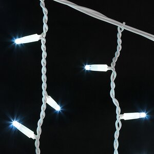 Светодиодная бахрома Legoled 3.2*0.9 м, 168 холодных белых LED, белый КАУЧУК, соединяемая, IP54 BEAUTY LED фото 3