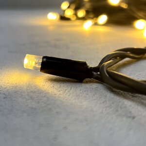 Уличная гирлянда Legoled 75 теплых белых LED ламп 10 м, черный КАУЧУК, соединяемая, IP44 BEAUTY LED фото 6