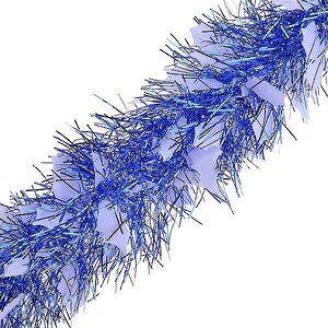 Мишура Зимняя 2 м*120 мм синяя с белым MOROZCO фото 1