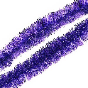 Мишура Праздничная 2 м*50 мм фиолетовая