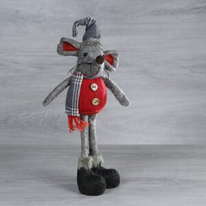 Декоративная фигура Мышонок Реми в красной курточке 27 см Holiday Classics фото 1