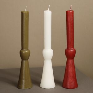 Декоративная свеча Manuel 25 см оливковая Koopman фото 3