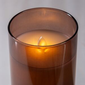 Светодиодная свеча в колбе Mosala - Amber 12 см, на батарейках Peha фото 2