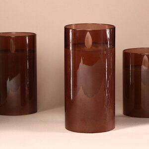 Светодиодная свеча в колбе Mosala - Amber 15 см, на батарейках Peha фото 2