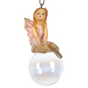 Елочная игрушка Девушка-Фея на мыльном пузыре-1 9 см, подвеска Goodwill фото 1