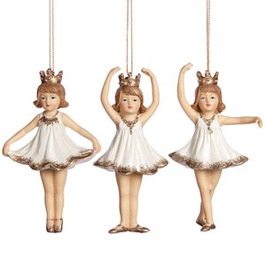 Елочная игрушка Юная балерина - принцесса 13 см, подвеска