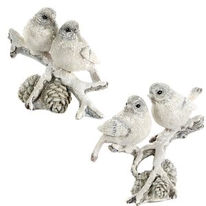 Декоративная фигурка Зимние птички на веточке 10 см Goodwill фото 1