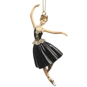 Елочная игрушка Балерина Мэйв - Антрацитовые Грезы 12 см, подвеска