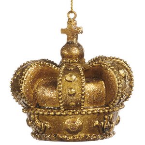 Елочная игрушка Корона царицы Бенедикты Гертрауд 6 см, подвеска Goodwill фото 1