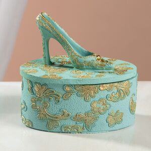 Декоративная шкатулка для украшений Antique Rococo 8 см мятная Goodwill фото 3