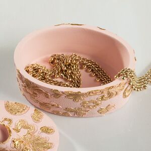 Декоративная шкатулка для украшений Antique Rococo 8 см розовая Goodwill фото 5