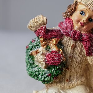 Набор новогодних фигурок Vittoriano Stile: Christmas Girl 15 см, 3 шт Goodwill фото 4