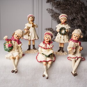 Набор новогодних фигурок Vittoriano Stile: Christmas Girl 15 см, 3 шт Goodwill фото 10