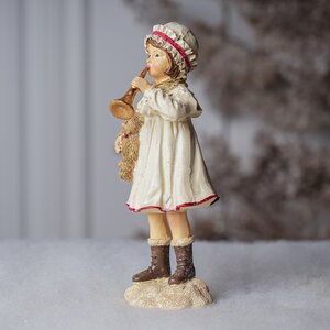 Новогодняя фигурка Vittoriano Stile: Девочка с медведем 17 см Goodwill фото 7