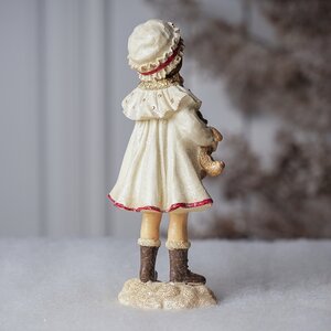 Новогодняя фигурка Vittoriano Stile: Девочка с медведем 17 см Goodwill фото 9