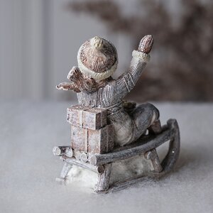 Новогодняя фигурка Winter Fun: Мальчик Дуглас с подарками на санях 11 см Goodwill фото 9