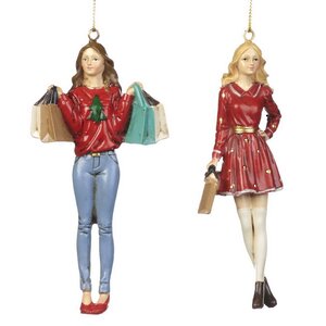 Елочная игрушка Christmas Shopping: Леди Виллоу 12 см, подвеска Goodwill фото 2