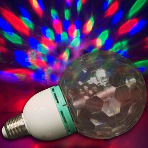 Светодиодный диско шар Лампа с цоколем Е27, 17*10 см Торг Хаус фото 1