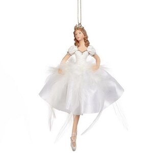 Елочная игрушка Балерина Фелиция Орфэлла - Вальс Белоснежного Лотоса 18 см, подвеска