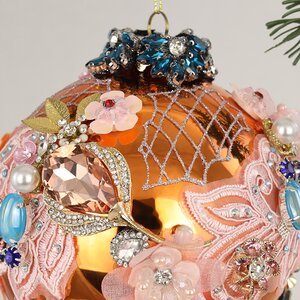 Коллекционный стеклянный елочный шар Тиццоне - Bentivoglio Charm 12 см Mark Roberts фото 4