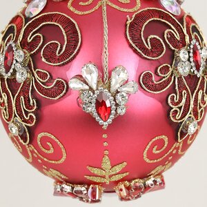Коллекционный стеклянный елочный шар Сфорцея - Bentivoglio Charm 13 см Mark Roberts фото 5