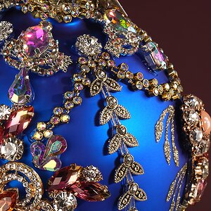 Коллекционный стеклянный елочный шар Фрежюс - Bentivoglio Charm 13 см Mark Roberts фото 2