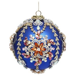 Коллекционный стеклянный елочный шар Фрежюс - Bentivoglio Charm 13 см Mark Roberts фото 8