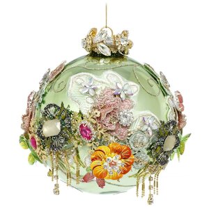 Коллекционный стеклянный елочный шар Ментон - Bentivoglio Charm 13 см Mark Roberts фото 8