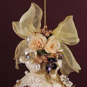 Коллекционная стеклянная елочная игрушка Онфлер - Bentivoglio Charm 20 см Mark Roberts фото 8