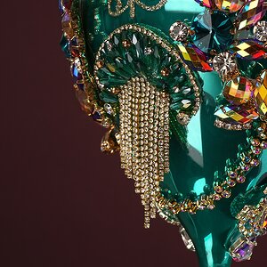 Коллекционная стеклянная елочная игрушка Руан - Bentivoglio Charm 20 см Mark Roberts фото 6