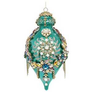 Коллекционная стеклянная елочная игрушка Руан - Bentivoglio Charm 20 см Mark Roberts фото 7