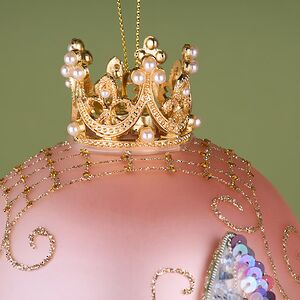 Коллекционная стеклянная елочная игрушка Яйцо - Butterfly Garden 18 см Mark Roberts фото 5