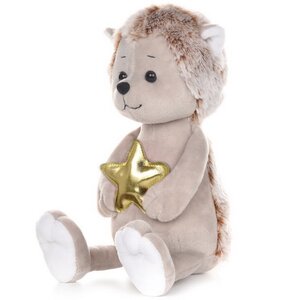 Мягкая игрушка Ежик с золотой звездочкой 25 см, коллекция Romantic Plush Club Maxitoys фото 1