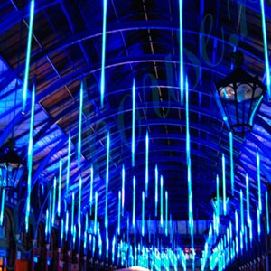 Светодиодная гирлянда Тающие Сосульки 6*0.46 м, 120 синих LED ламп, прозрачный ПВХ, 5 м, IP44 Snowhouse фото 3